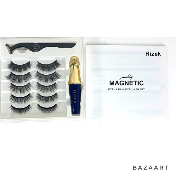 Magnetic FalseEyelashes, 5 Pair Different Style And Eyeliner Kit. - Picture 3 of 6